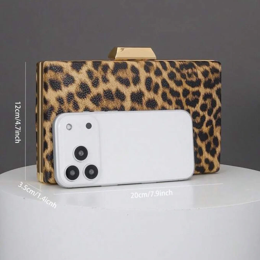 Leopard Print Clutch Bag - Picture 6 of 6